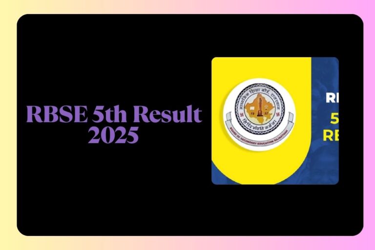 RBSE 5th Result 2025