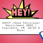 DOPET (Doha Petroleum) Recruitment 2025